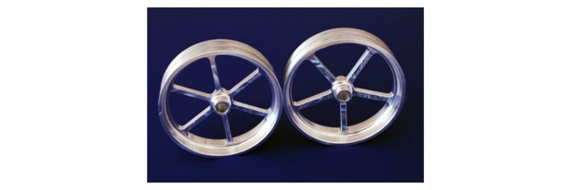 5" & 4.5" 6 spoke wheels